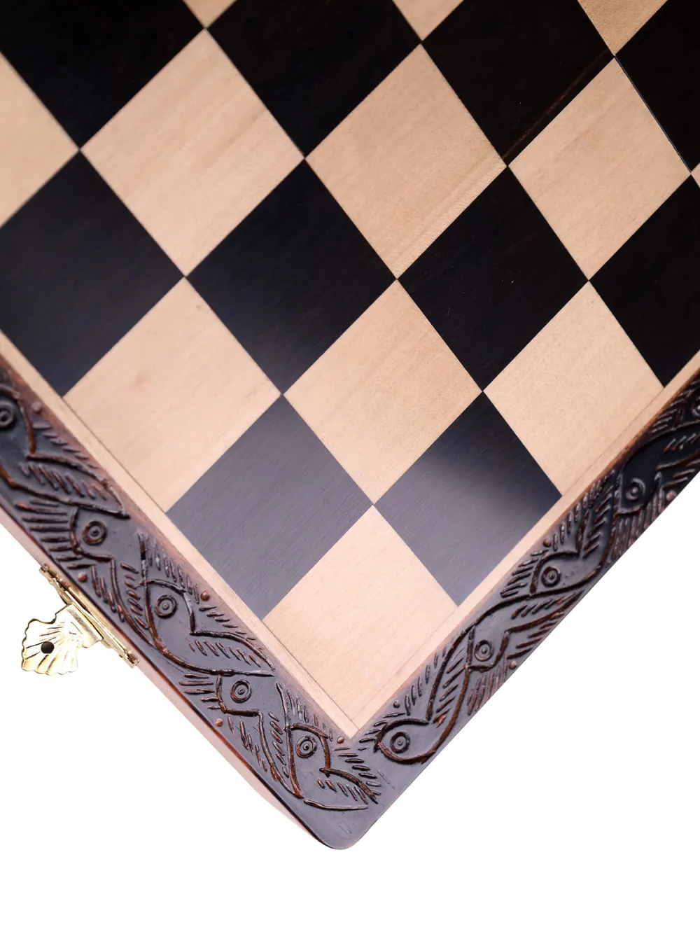 Laurel Series Burnt Carving Chess Set - Image 10