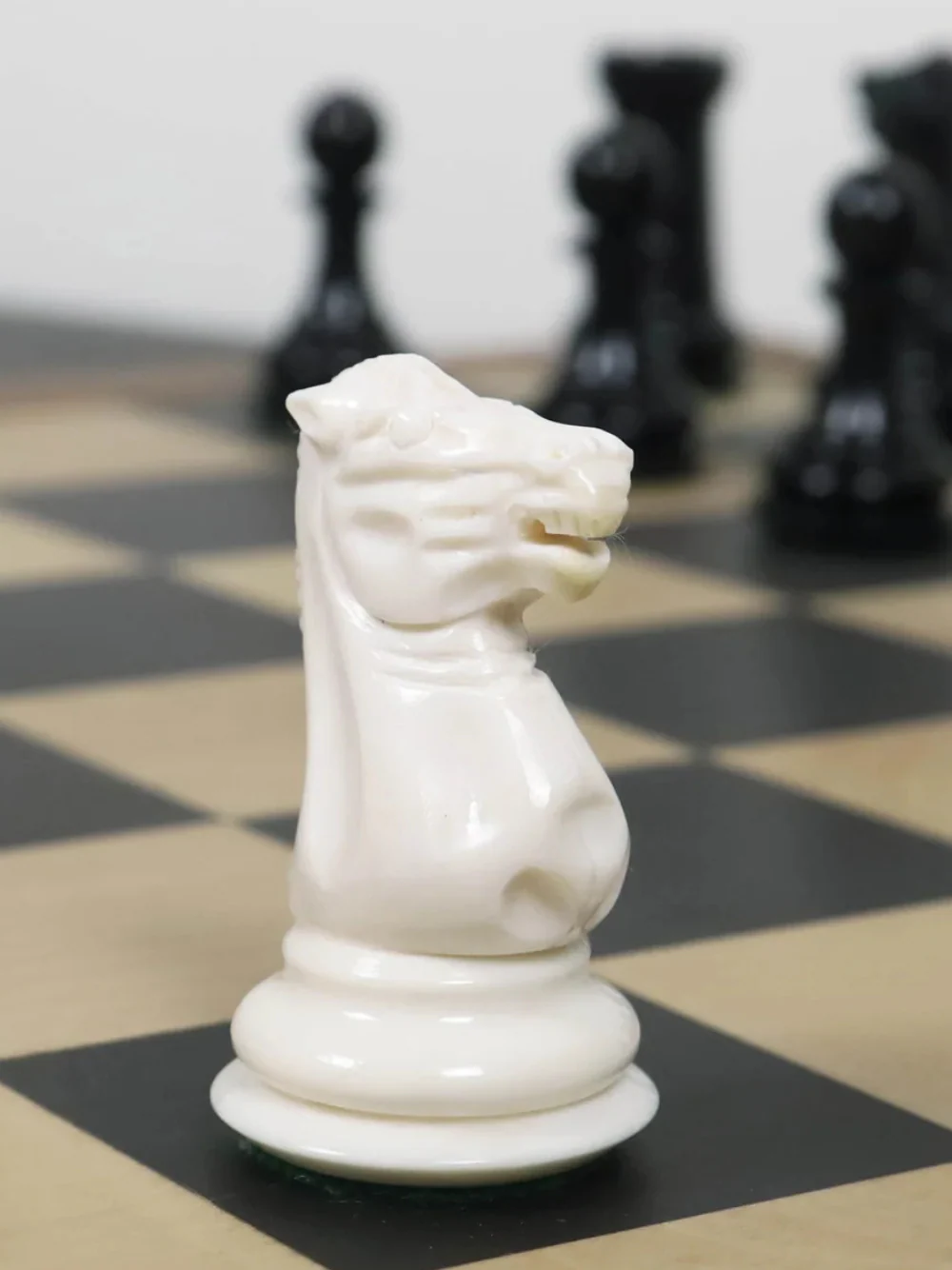 1849 Jacques Cook Camel Bone Chess Pieces - 3.5" King - Image 7