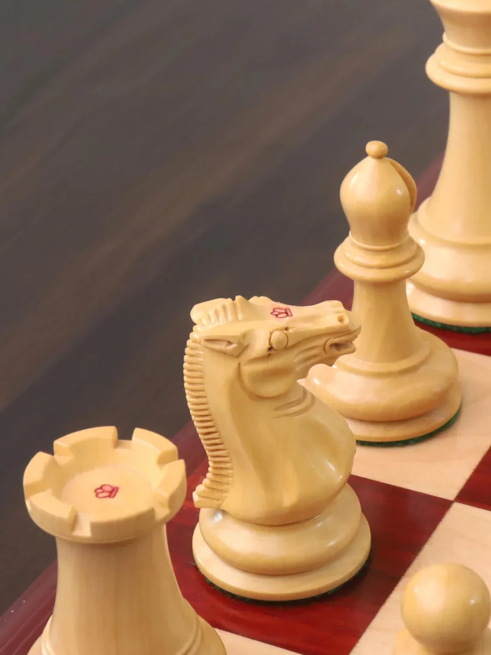 1849 Jacques Cook Staunton Collectors Chess Pieces - Bud Rosewood - 3.75" - Image 10