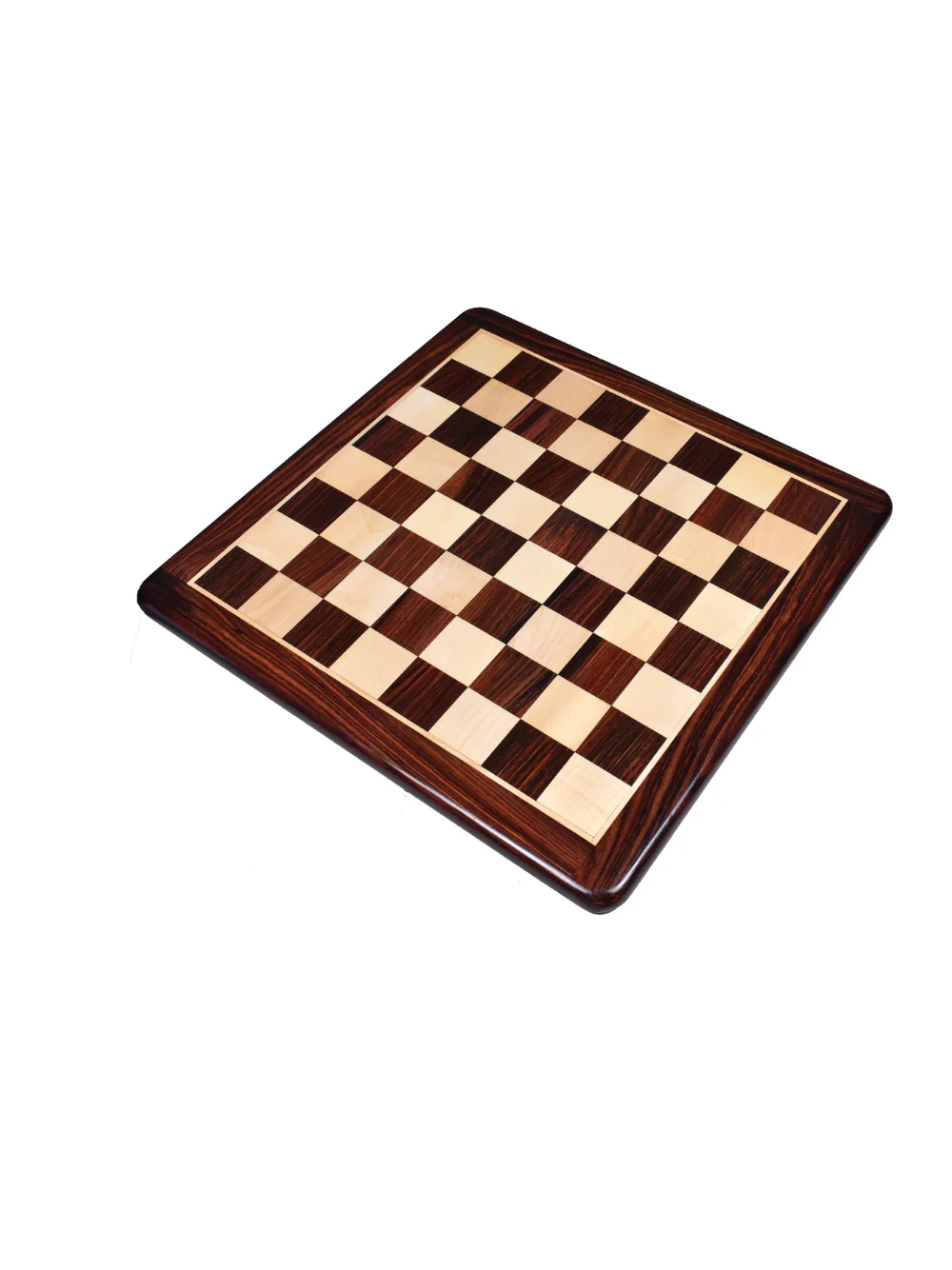 19" Large Flat Rosewood & Maple Chess Board - Image 2