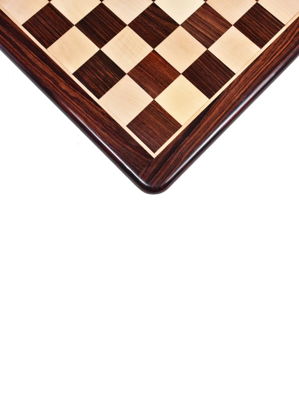 19" Large Flat Rosewood & Maple Chess Board - Image 3