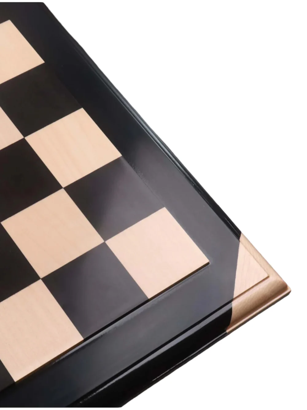 21" Ebony & Maple Chessboard with Raised Tiles - Image 2