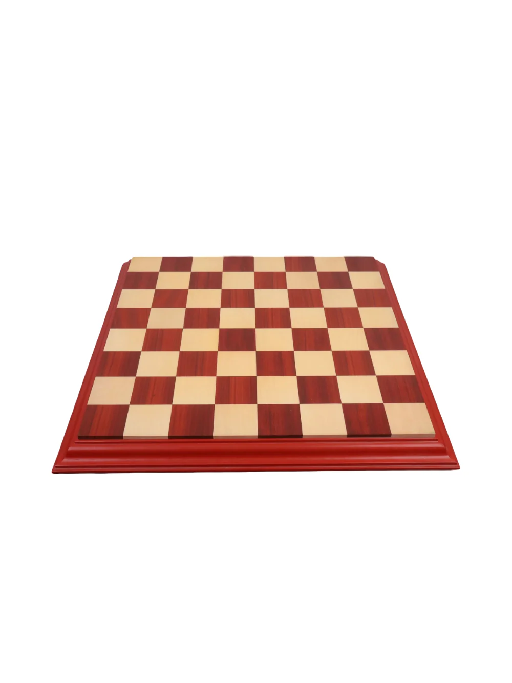 23" Bud Rosewood & Maple Carved Border Chess Board