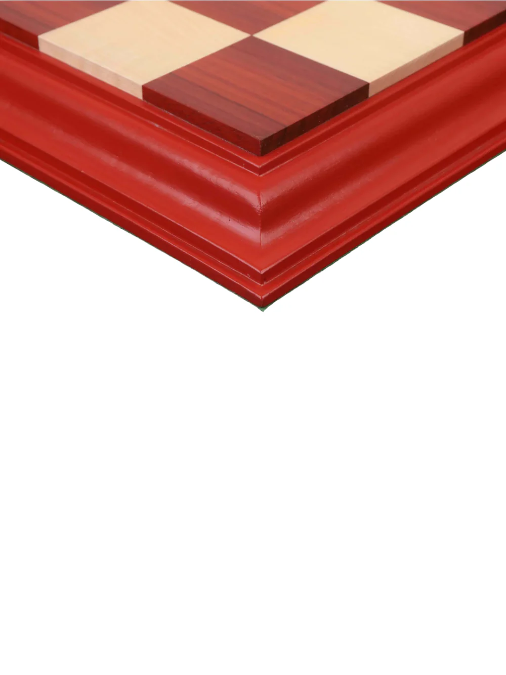 23" Bud Rosewood & Maple Carved Border Chess Board - Image 4