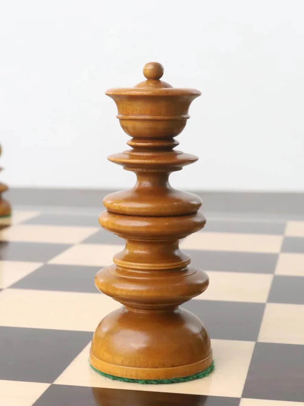 3.3" St. John Pre-Staunton Ebony Wood & Antique Calvert Chess Pieces - Image 8