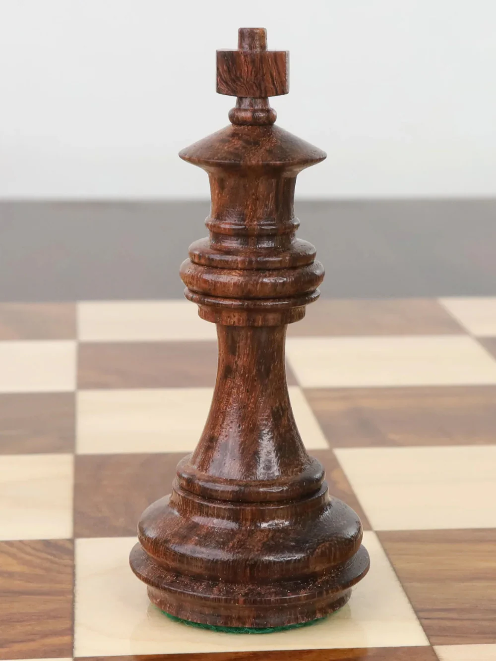 3.4" Meghdoot Series Golden Rosewood Staunton Chess Pieces - Image 5