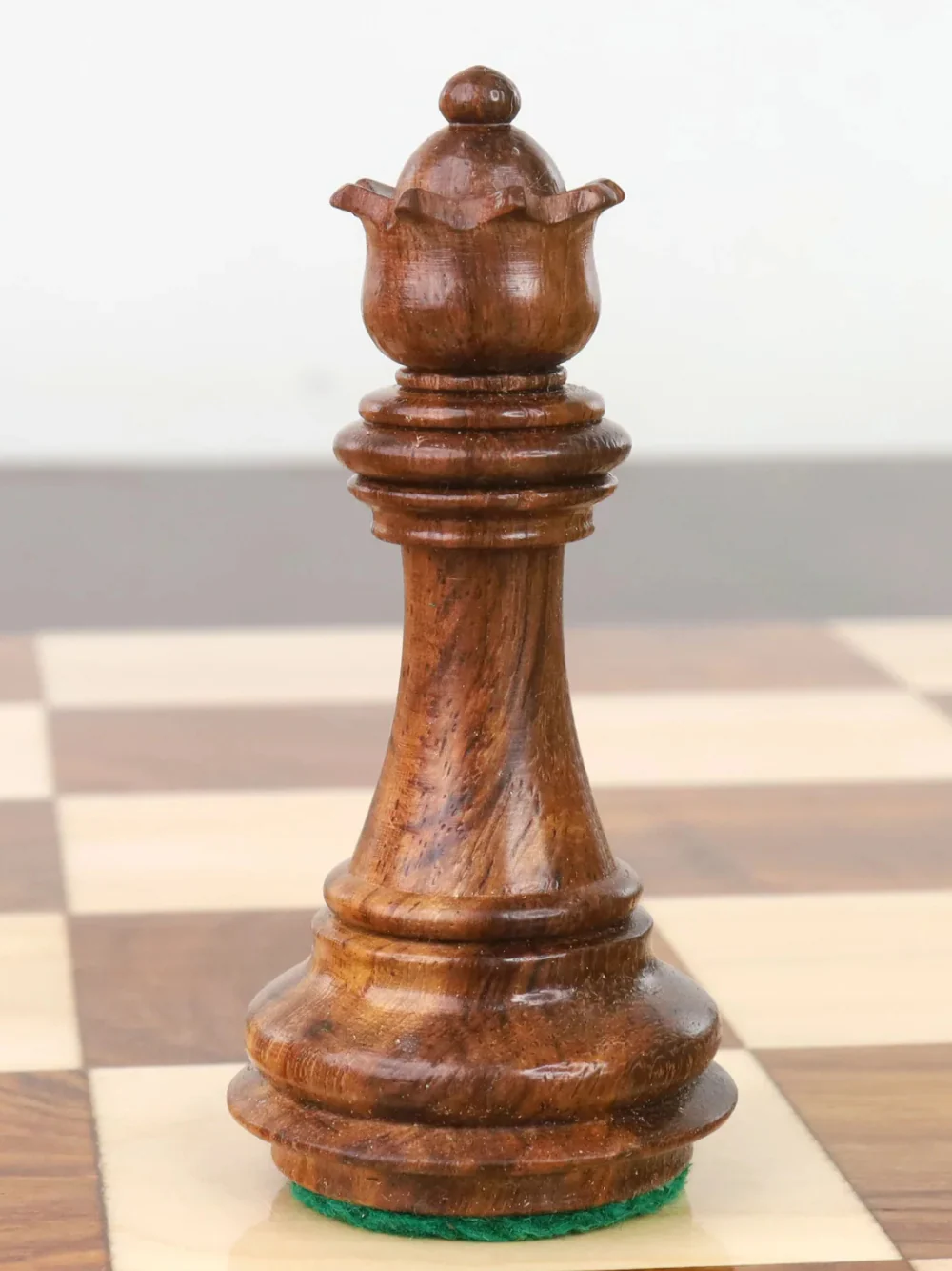 3.4" Meghdoot Series Golden Rosewood Staunton Chess Pieces - Image 8