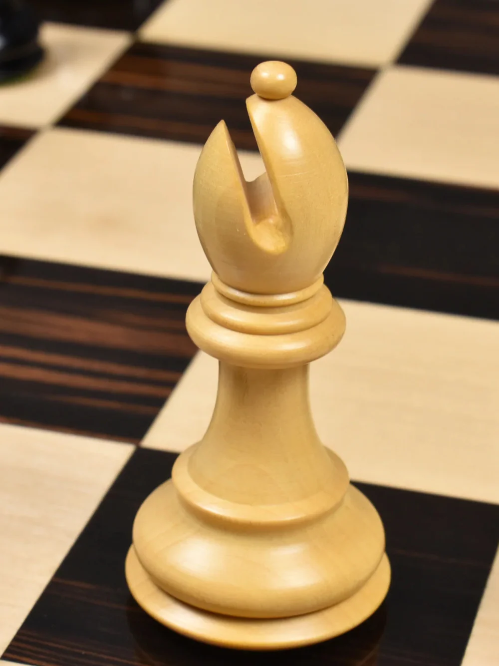 3.9" Craftsman Series Staunton Chess Pieces Double Weighted Ebony Wood - Image 5