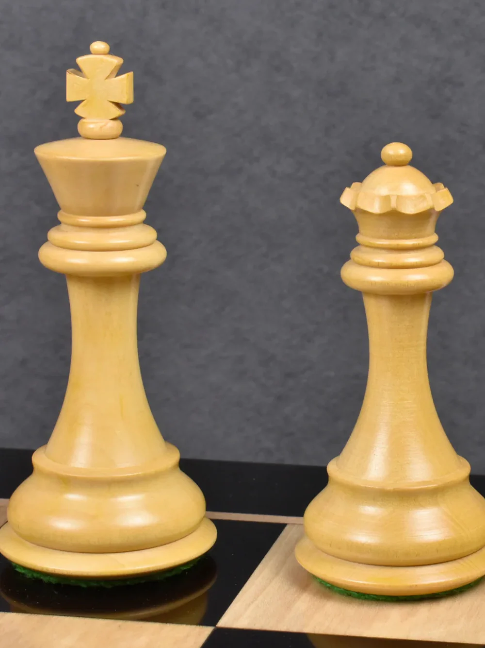 3.9" Exclusive Alban Staunton Chess Pieces Ebony Wood - Triple Weighted - Image 9