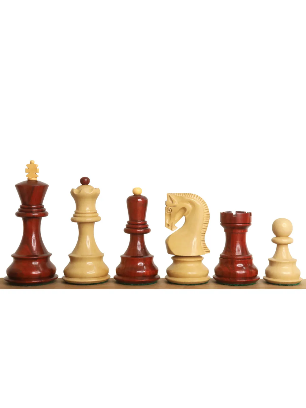 3.9" Russian Zagreb 59' Chess Pieces  Double Weighted Bud Rose Wood