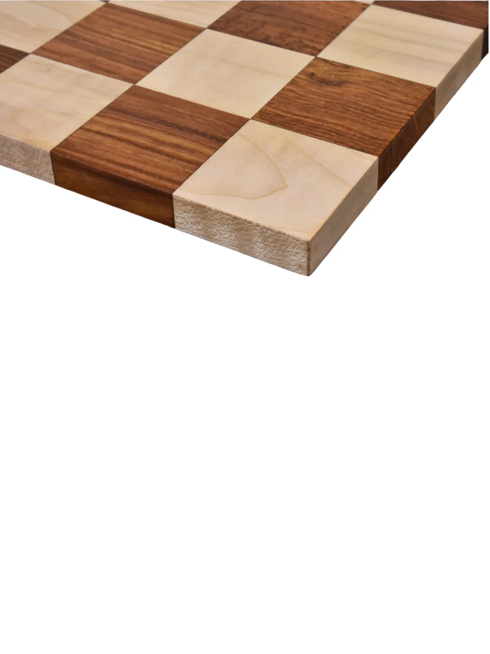 3.9" Zadar Series Modern Minimalist Chess Set - Golden Rosewood Pieces with Borderless Board & Box - Image 7