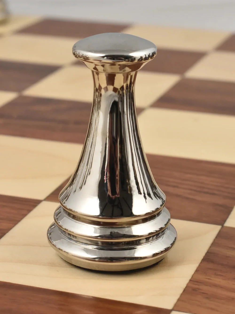 Russian Zagreb Silver Brass Metal Luxury Chess Pieces - 4.4" King - Image 10