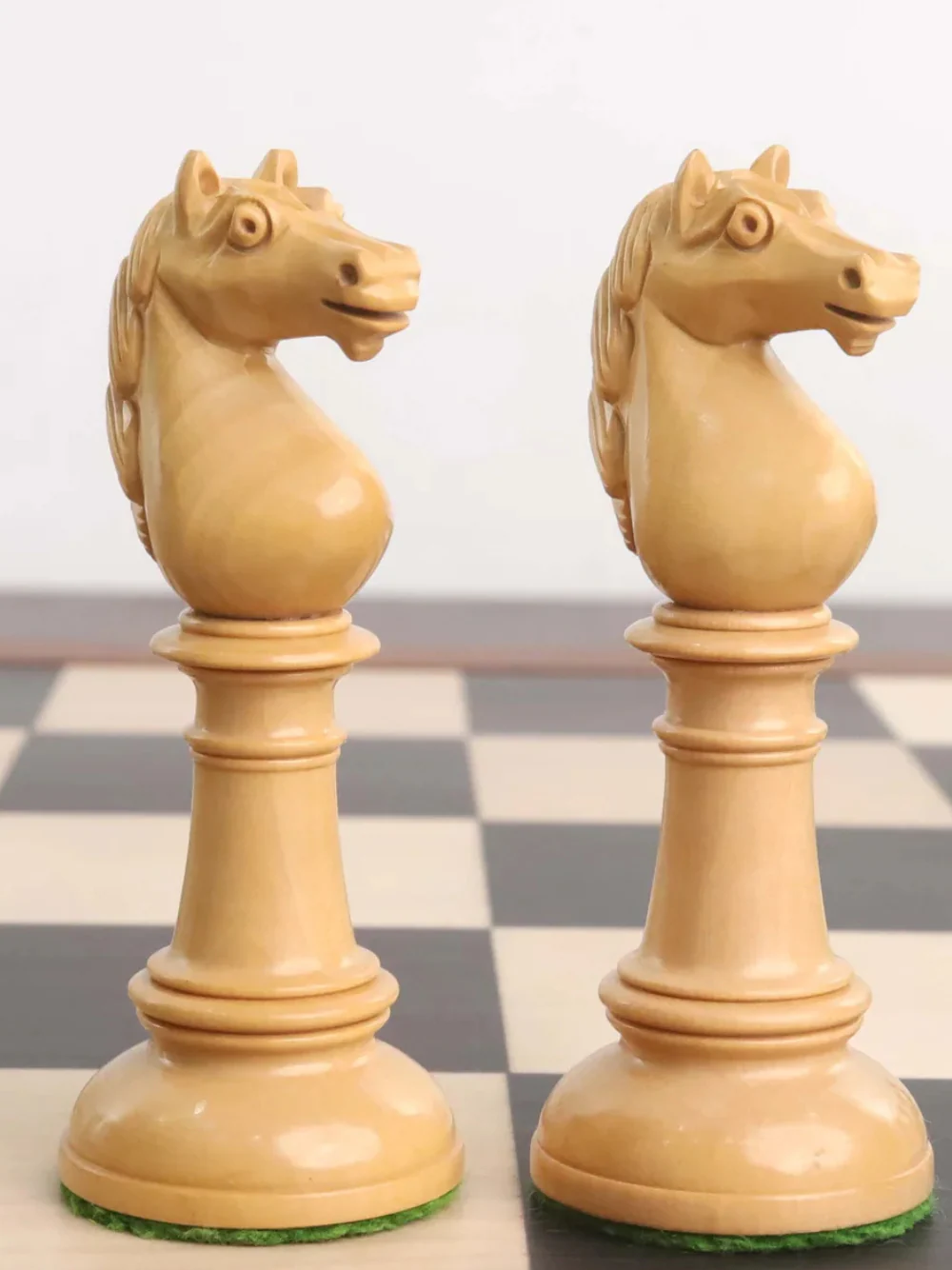 4" Edinburgh Northern Upright Pre-Staunton Chess Pieces Only Set - Ebony Wood - Image 11