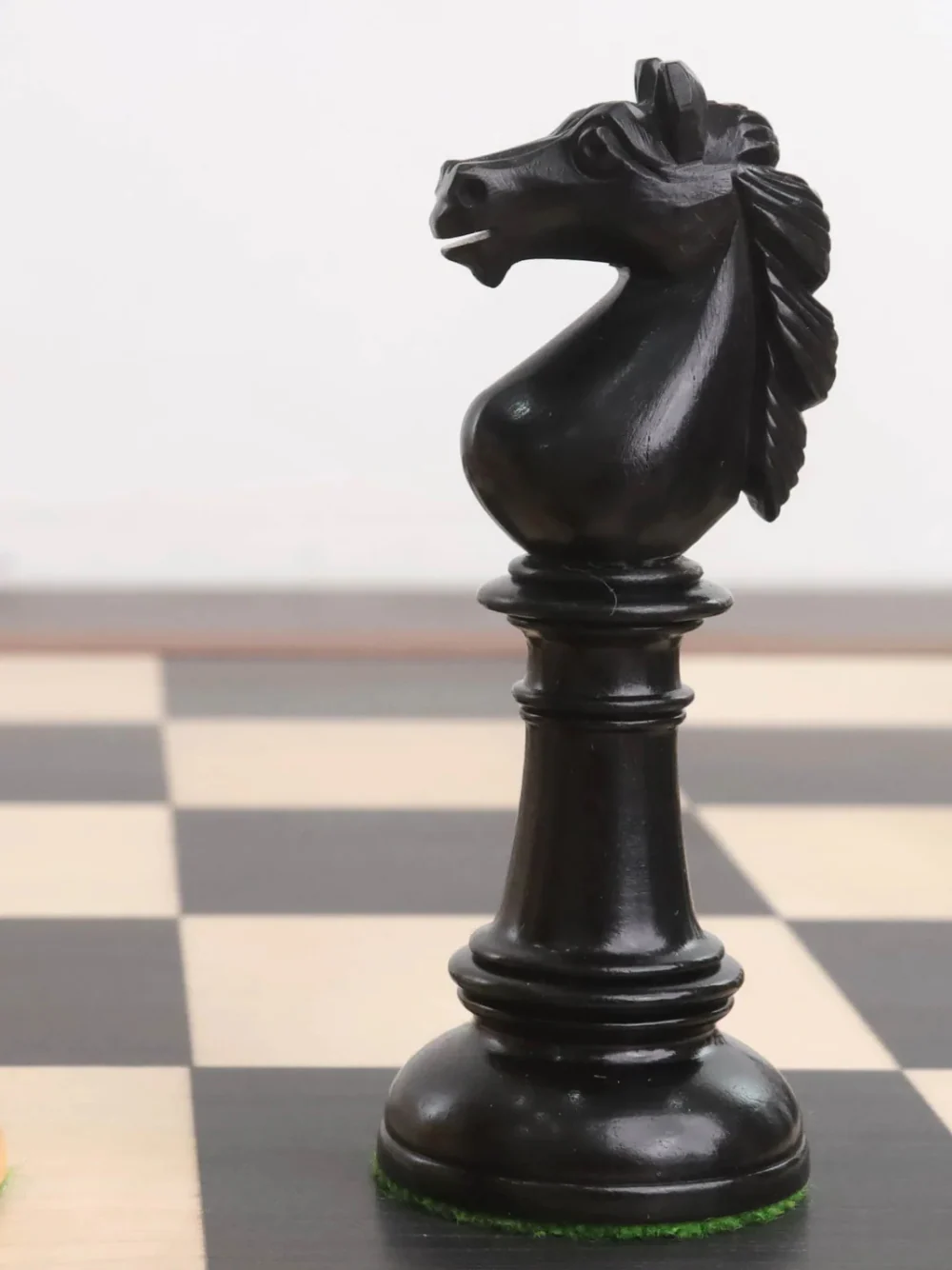 4" Edinburgh Northern Upright Pre-Staunton Chess Pieces Only Set - Ebony Wood - Image 4