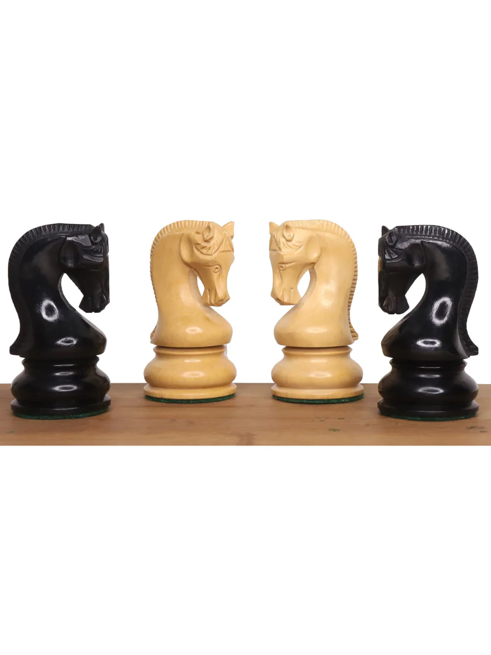 4" Leningrad Staunton Chess Set - Ebonised Boxwood Pieces with Board & Box - Image 8