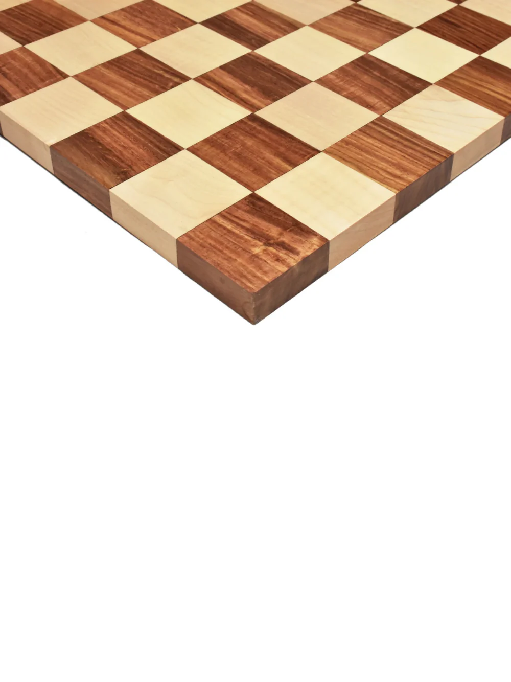 End Grain Golden Rosewood & Maple Chess Board - Image 5