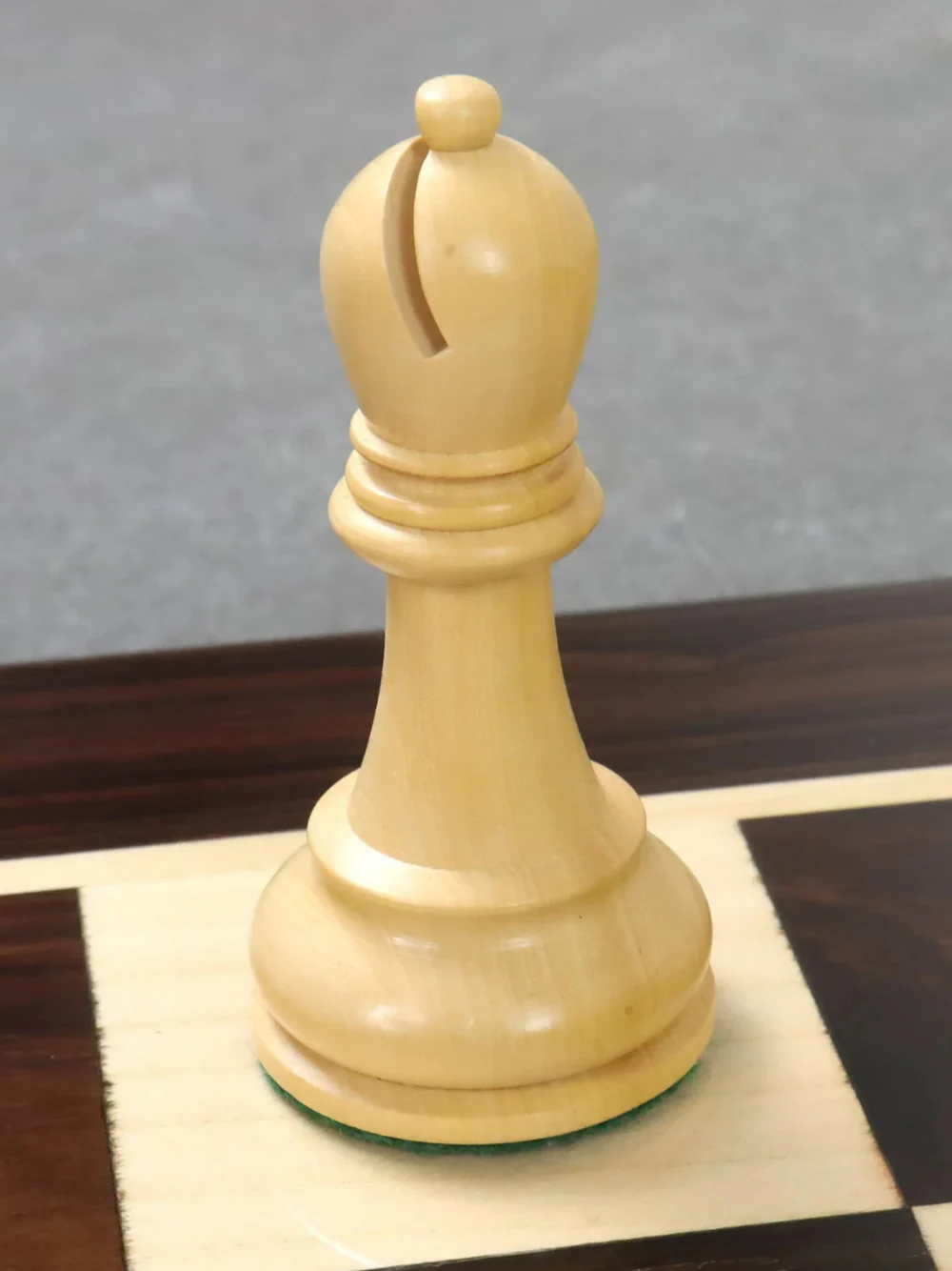 4" Leningrad Staunton Chess Pieces - Rosewood & Boxwood - Image 4