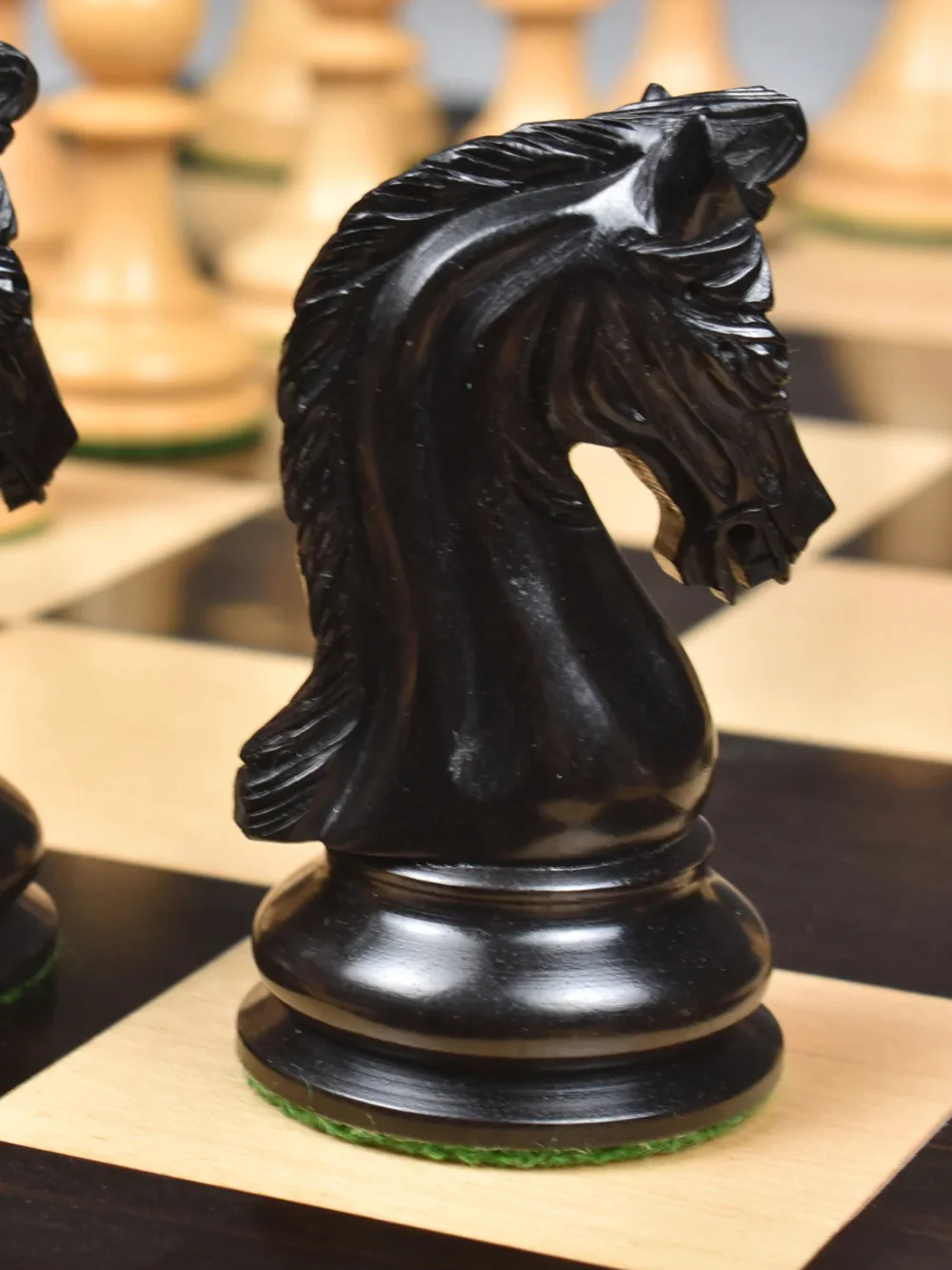 Repro 2016 Sinquefield Staunton Ebony Wood Chess Pieces - Triple Weight - Image 13