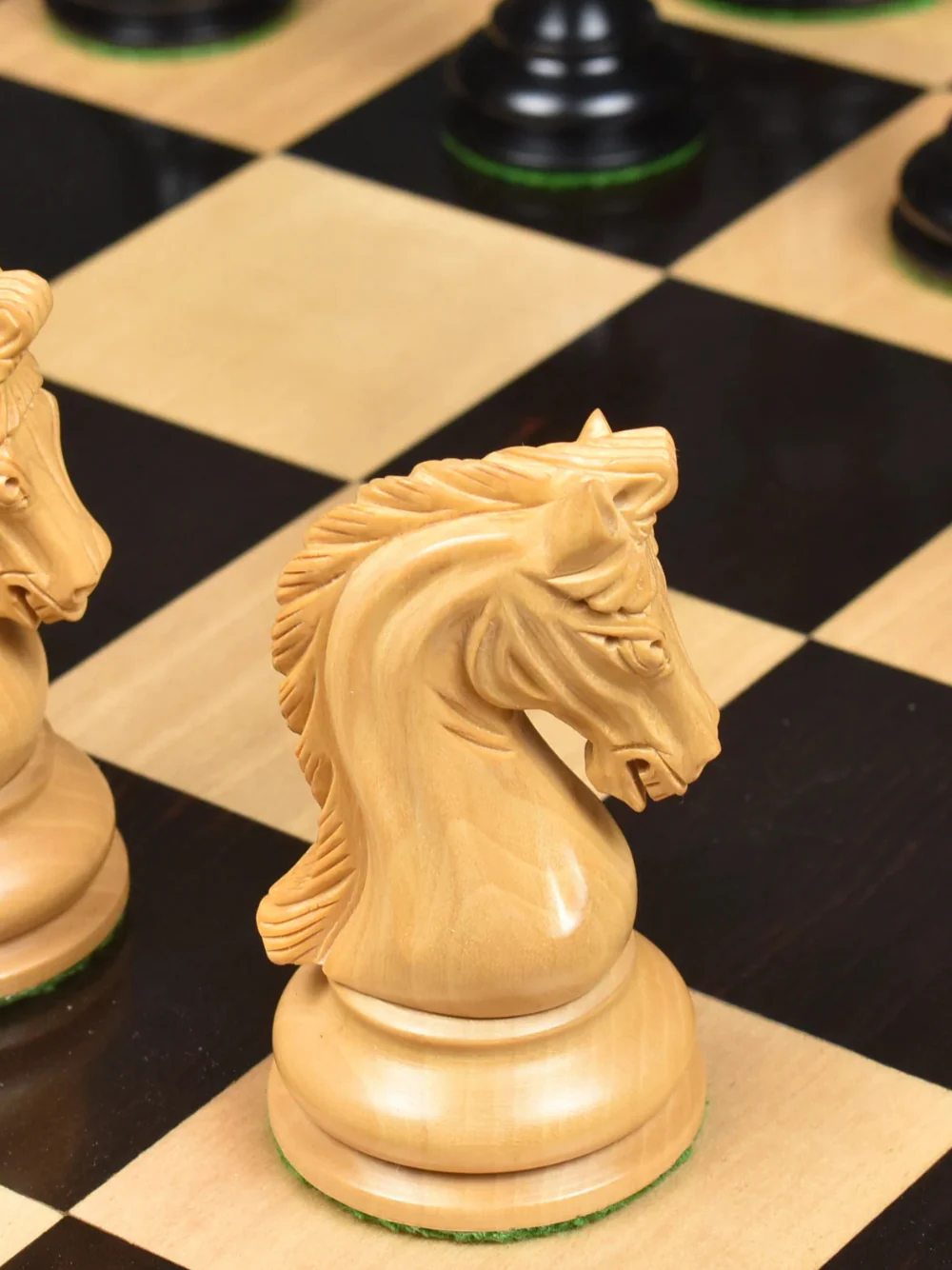 Repro 2016 Sinquefield Staunton Ebony Wood Chess Pieces - Triple Weight - Image 6
