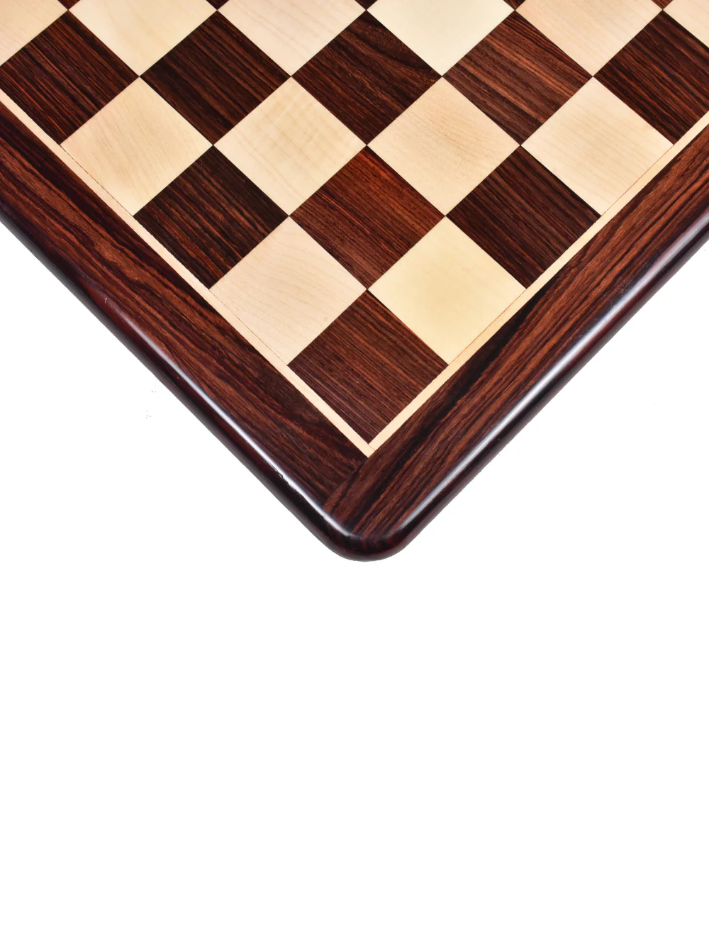 Large Rosewood Chess Board – Rounded Corners - Image 3