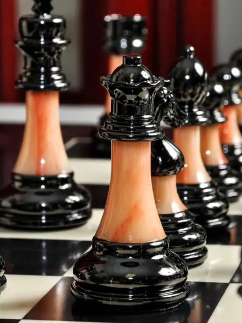 The Contemporary Series Plastic Chess Pieces - 3.5" King - Image 4