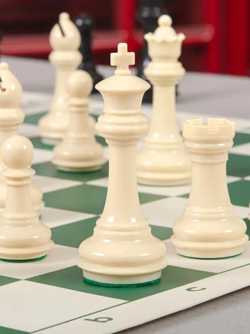 The Knight Templar Series Plastic Chess Pieces - 3.75" King - Image 3