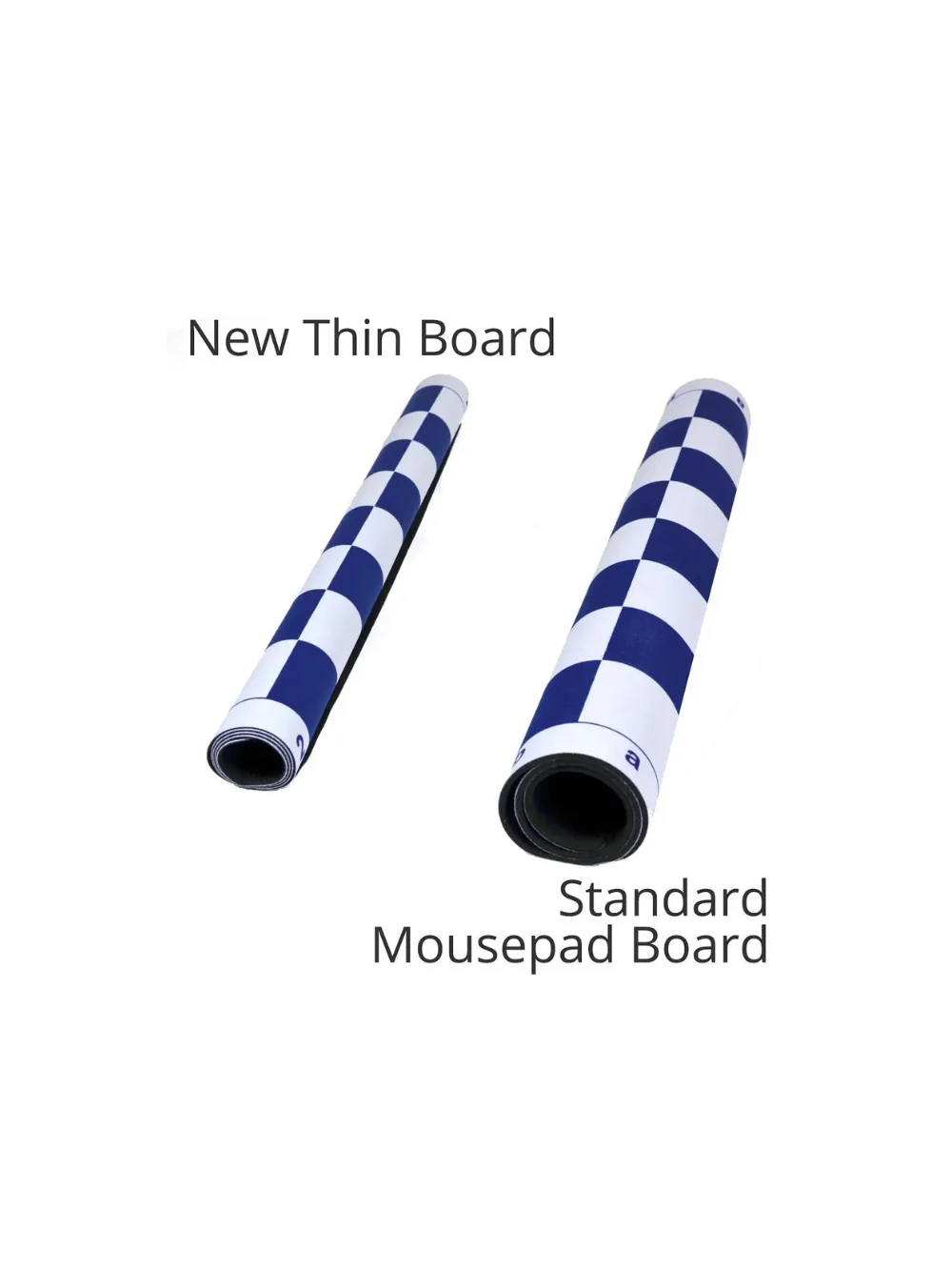 Thin Mouse Pad Style Tournament Chess Board - 2.25" Squares - Image 2