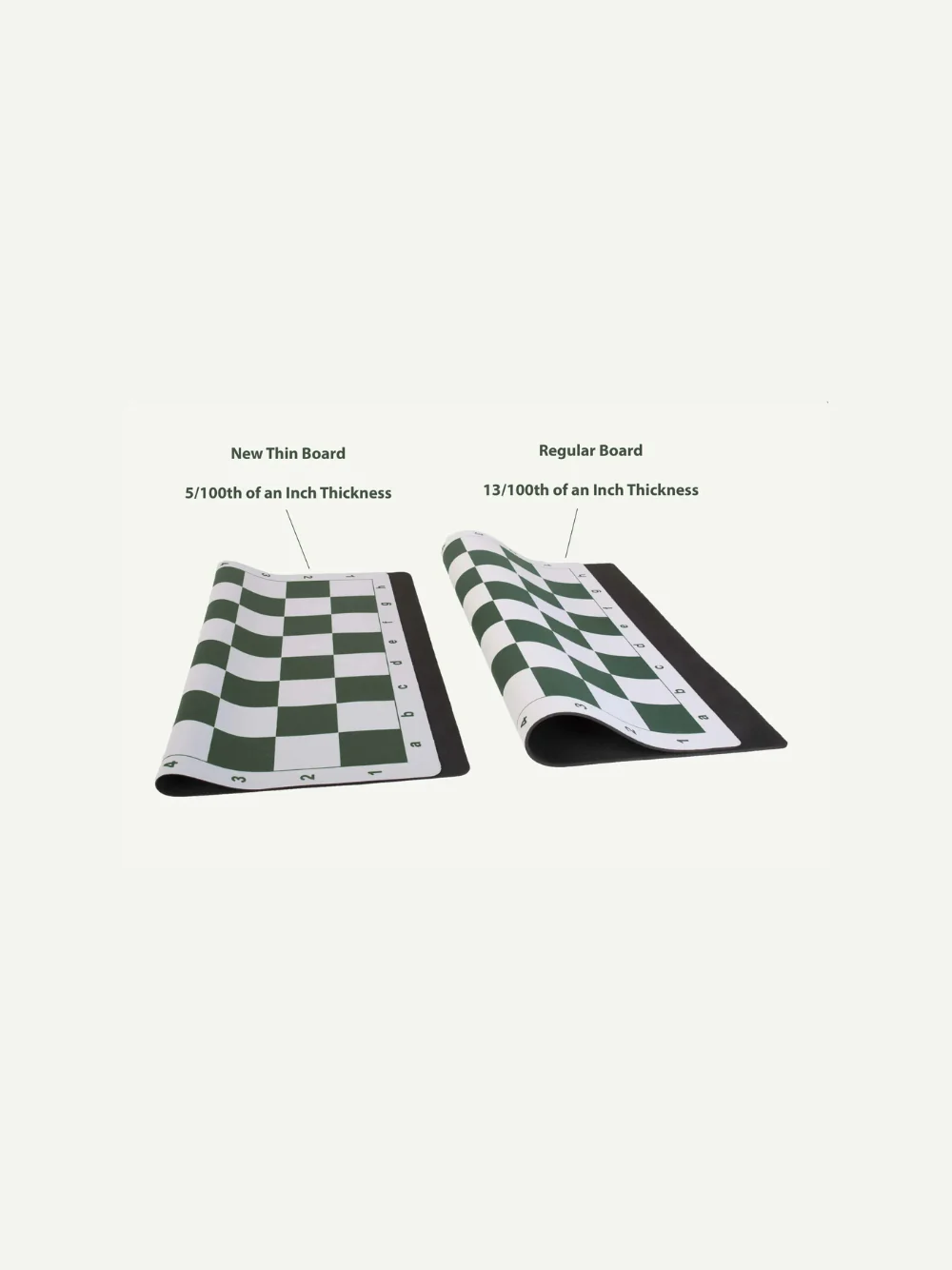 Thin Mouse Pad Style Tournament Chess Board - 2.25" Squares - Image 3